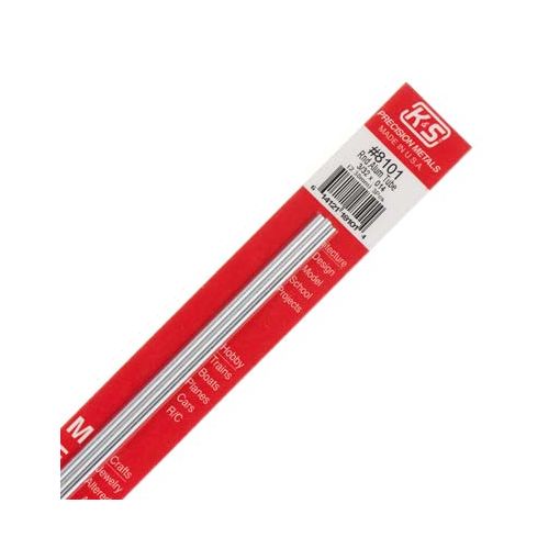 3/32\" Outside Diameter Aluminum Tube (3 pcs per card)