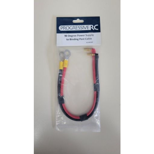 90 Degree Power Supply to Banana Plug Binding Post Cable