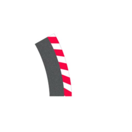 Outside shoulder high banked curve 1/30° (6), end piece (2)