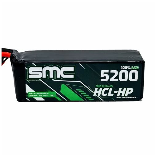 6S 5200mAH 080C Lipo HCL-HP 22.2V Flight Pack - 5280-6S1P-SC5