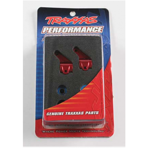 Traxxas Aluminum Steering Blocks w/Ball Bearings (RED) (2) - TRA3636X