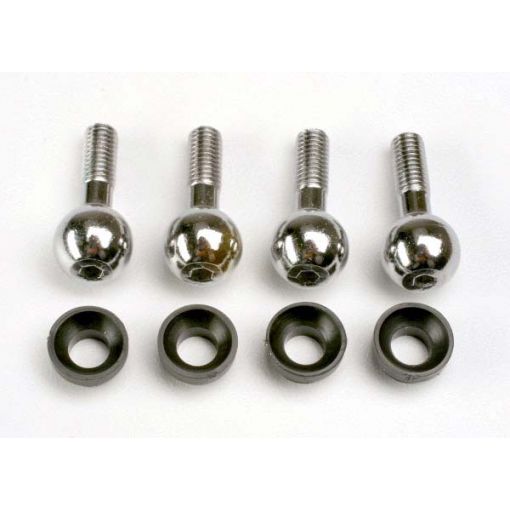 Pivot balls (4)/ pivot ball cap bushings (4) - TRA4933