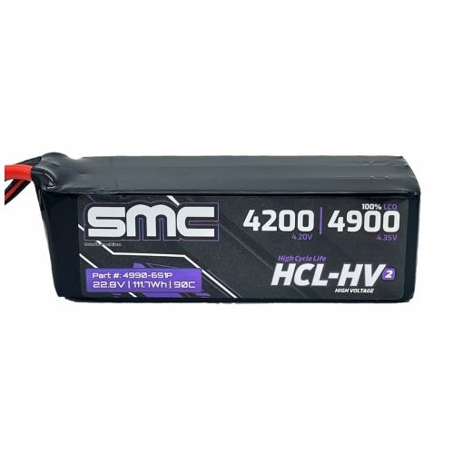6S 4900mAh 090C Lipo HCL-HV2 Flight 22.8V - 4990-6S1P