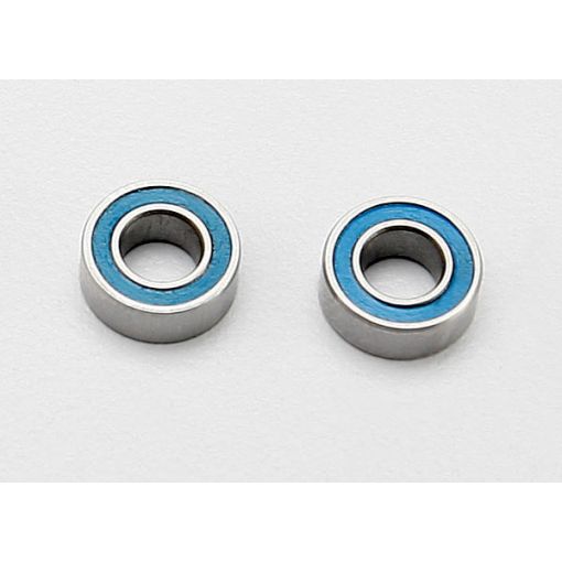 Ball bearings, blue rubber sealed (4x8x3mm) (2) - TRA7019