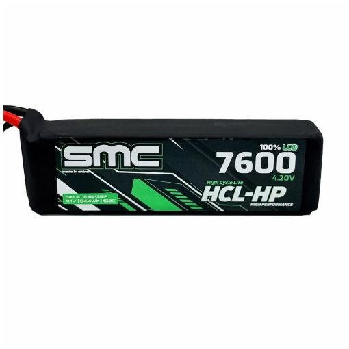 3S 7600mAh 150C Lipo HCL-HP 11.1V G10 Protection Plates - 76150-3S1P-SC5