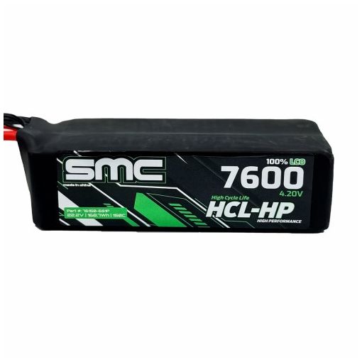 6S 7600mAh 150C Lipo HCL-HP 22.2V G10 Protection Plates - 76150-6S1P-SC5