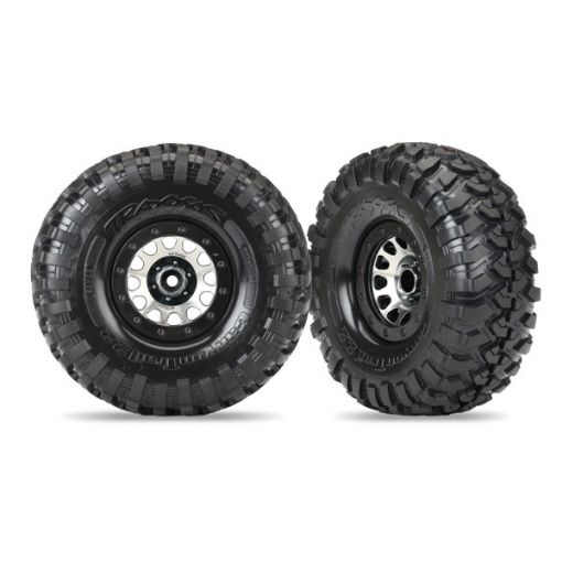 Tires and wheels, assembled (Method 105 black chrome beadlock wheels, Canyon Trail 2.2' tires, foam inserts) (1 left, 1 right)