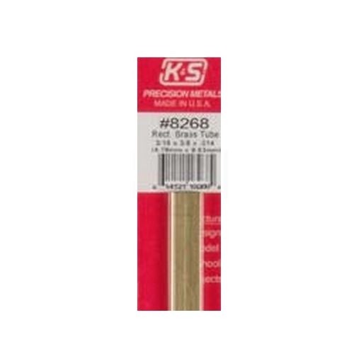 3/16" x 3/8" Rect. Brass Tube (1 pc per card)