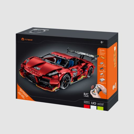 iM.Master 1/10 R/C Wind Red electroplate SuperCar - IMM9828-2