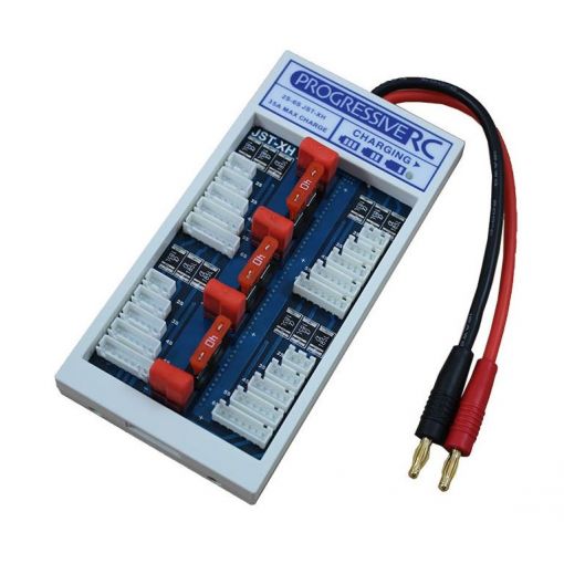 Safe Parallel Charge Board for 2 to 6S JST-XH & T-Plug