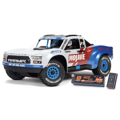 MOJAVE GROM 223S - White - 4X4 BLX BRUSHLESS SMALL SCALE DESERT TRUCK RTR WITH DSC, BATTERY & CHARGER - ARA2304ST2