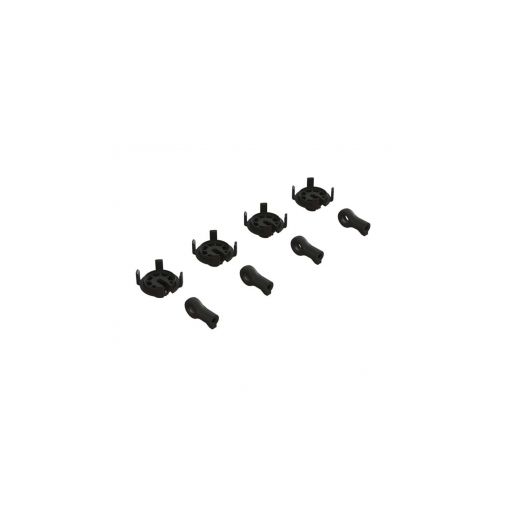 Shock Rod End & Spring Perch Set (4 Shocks) - ARA330569