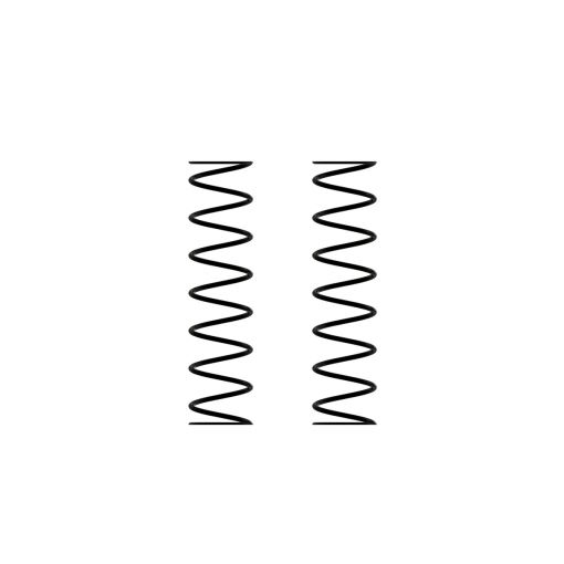 Shock Springs: 130mm 2.51N/mm (14.33lb/in)(2) - ARA330620