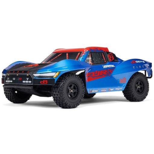 1/10 FURY - Blue - 2wd 223S BLX Brushless Short Course Truck RTR with DSC - ARA3521T1