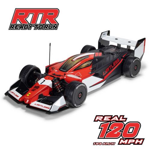 1/7 LIMITLESS 8S - Red/Black - AVC 4X4 RTR Brushless Street Speed - ARA7816T1