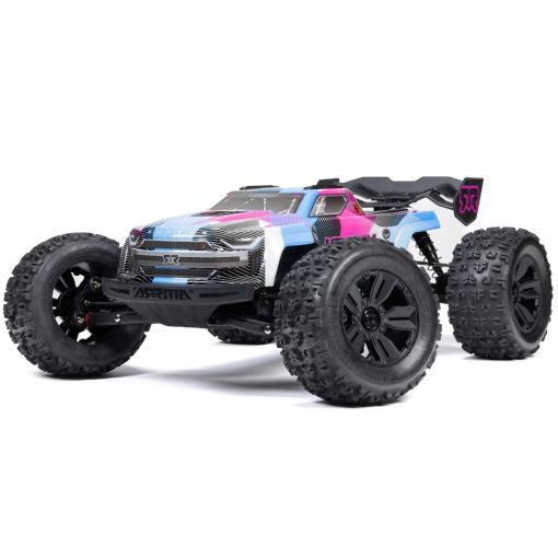 1/8 KRATON - Blue/Pink - 4X4 6S BLX BRUSHLESS V6 SPEED TRUCK RTR - ARA8608V6