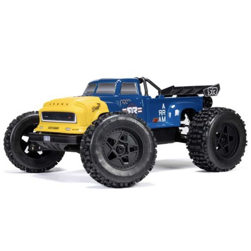 1/8 Notorious - Blue - 4X4 6S BLX Brushless V6 Stunt Truck RTR - ARA8611V6