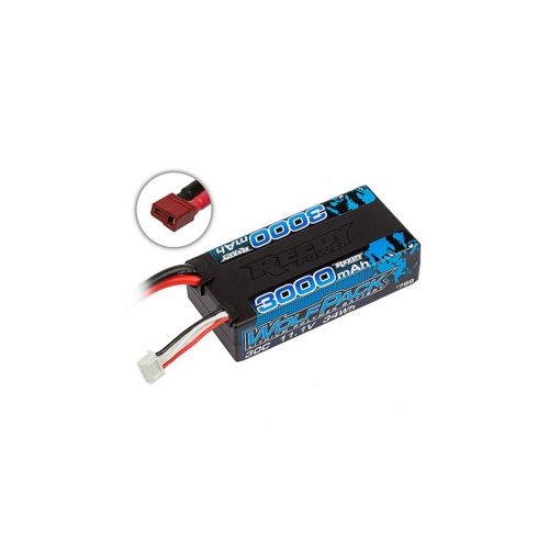 3000mAh 3s 11.1V 30C Wolfpack LiPo Shorty, & T-plug