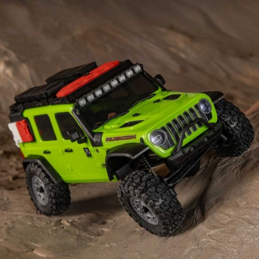 1/30 SCX30 Jeep Wrangler JLU - Green - 4X4 RTR Brushed Rock (Battery & Charger Included) - AXI-2261T1