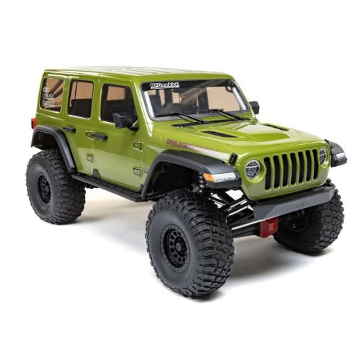 1/6 SCX6 Jeep JLU Wrangler 4WD Rock Crawler RTR: Green - AXI05000T1
