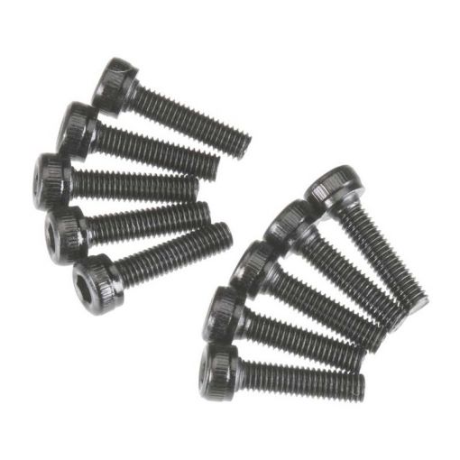 AXA086 Cap Head M3x12mm Black Oxide (10) - AXIC0086