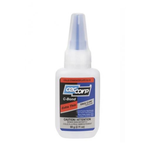 CECCORP C-Bond Extra Thin, Ultra-low viscosity of 3-5 cps, curing time of 2-4 seconds (2.11 oz) - CECI-000351