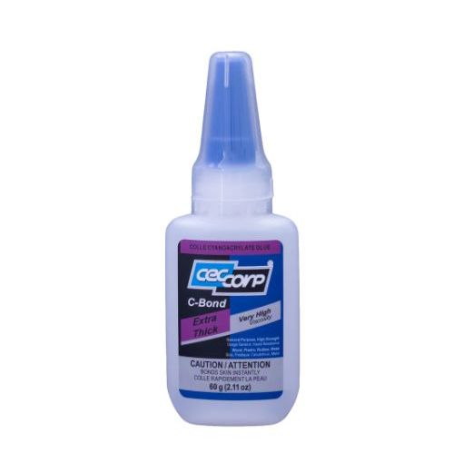 CECCORP C-Bond Extra Thick, Ultra-High viscosity of 3000 cps, curing time of 15-30 seconds (2.11 oz) - CECI-401265