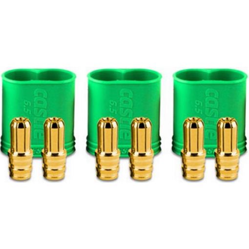 POL BULLET CONN MALE 6,5mm set