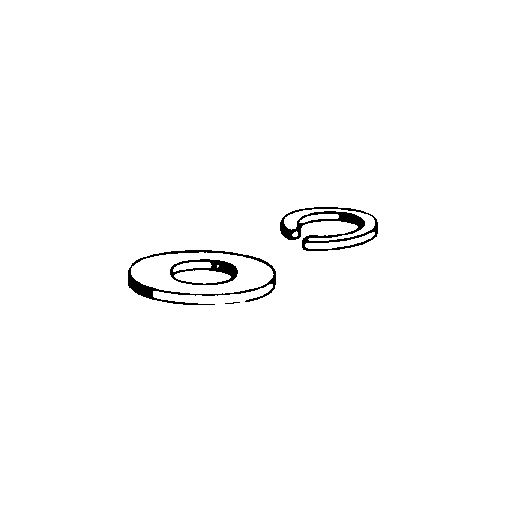 No. 4 Split Washer (QTY/PKG: 8 )