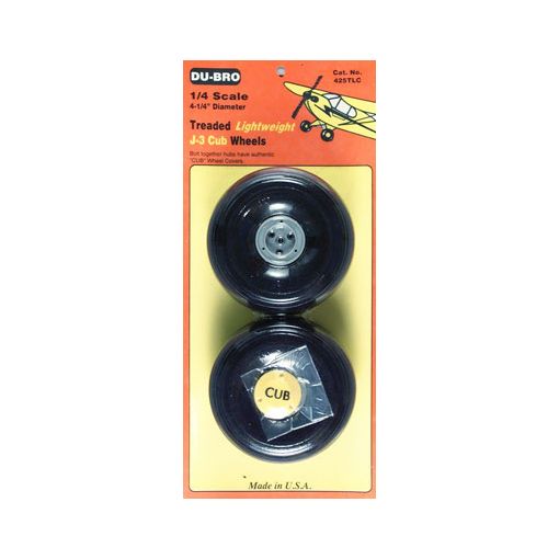 1/4 Scale LTWT J-3 CUB WHL 4 1/4 " (2)
