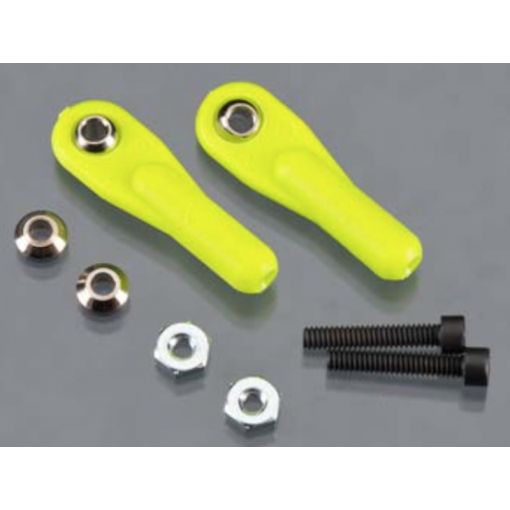 Swivel Ball Link 2-56 w/Hardware Lime Green (2)