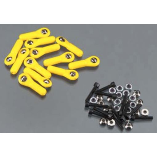 H/D Ball Link 4-40 w/Hardware Yellow (12)