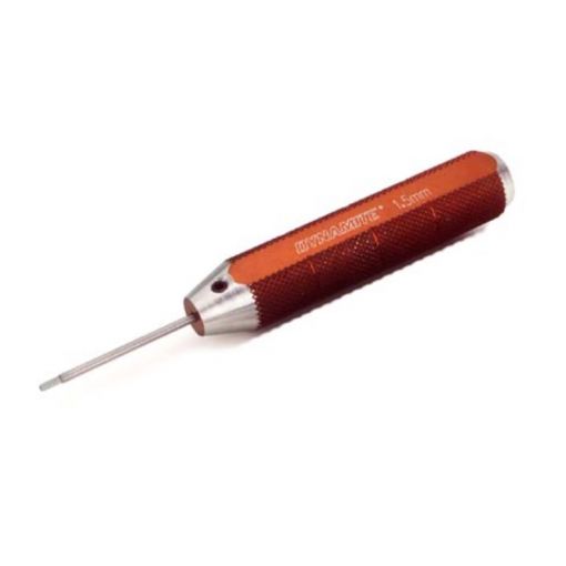 Machined Hex Driver, Red: 1.5mm