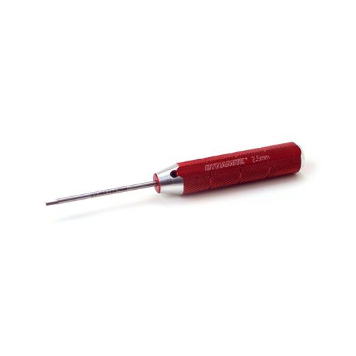 Machined Hex Driver, Red: 2.5mm