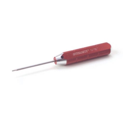 Machined Hex Driver, Red: 1/16"