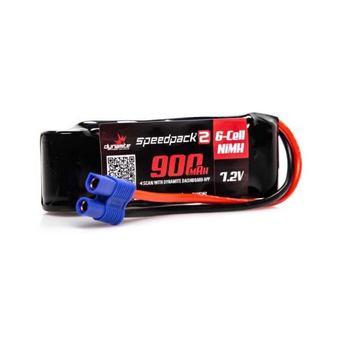 900MAH 7.2V (6 CELL) NiMH, EC3 - SPEEDPACK2