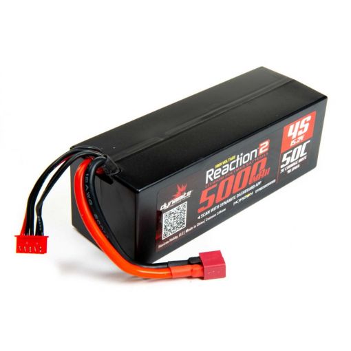 LiPo HV 15.2V 5000mAh 4S 50C Reaction2, Case:Deans