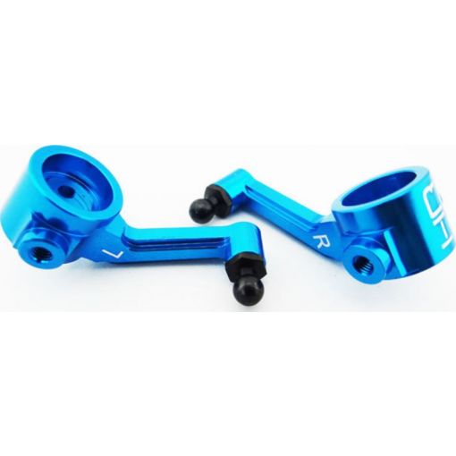 Aluminum Steering Blocks (blue): ECX 2WD