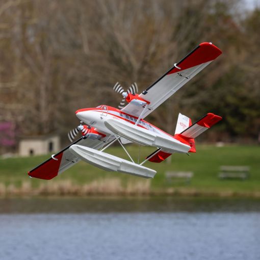 DHC-6 Twin Otter 1.4m BNF Basic - w/ Floats - with AS3X+ and SAFE Select - EFL32050CF