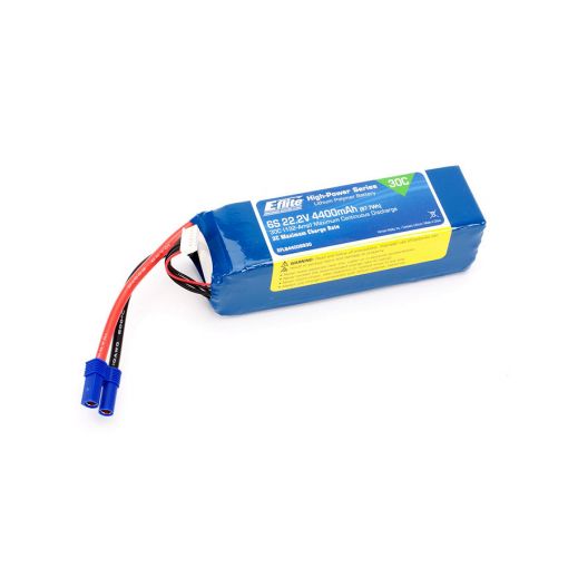 4400mAh 6S 22.2V 30C LiPo, 10AWG EC5
