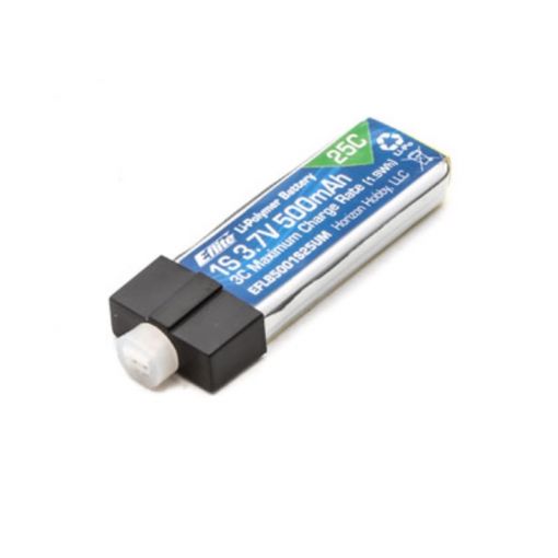 500mAh 1S 3.7V 25C LiPo High Current UMX Connector