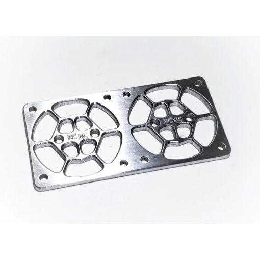 Dessus de fan double - 40x40mm (Argent)