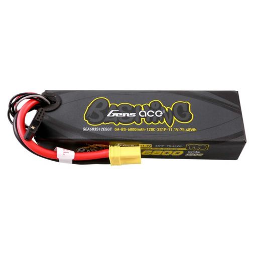 6800mAh 3S1P 11.1V 120C G-Tech Bashing Series LiPo Battery Pack With EC5 Plug - GEA683S12E5GT