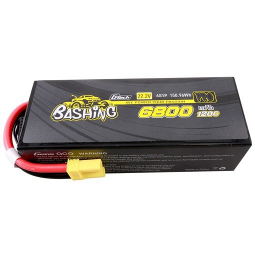 6800mAh 6S1P 22.2V 120C G-Tech Bashing Series LiPo Battery Pack With EC5 Plug