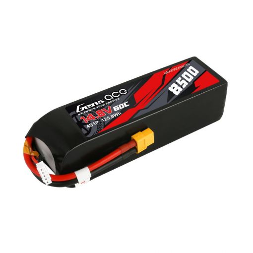 8500mAh 14.8V 60C 4S1P LiPo Battery Pack with XT60