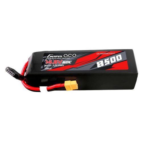 8500mAh 4S1P 14.8V 60C G-Tech LiPo Battery Pack with XT60 Plug Soft Pack (155x43x48mm) - GEA854S60X6GT