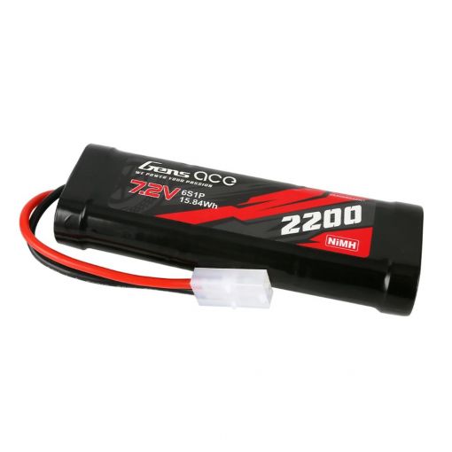 2200mAh 6 Cell 7.2V Nimh Tamiya Plug Soft Case 139x48x25mm - GEANM6S2200T