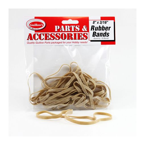 8"x3/16" Rubber Band - Pack of 10 pcs