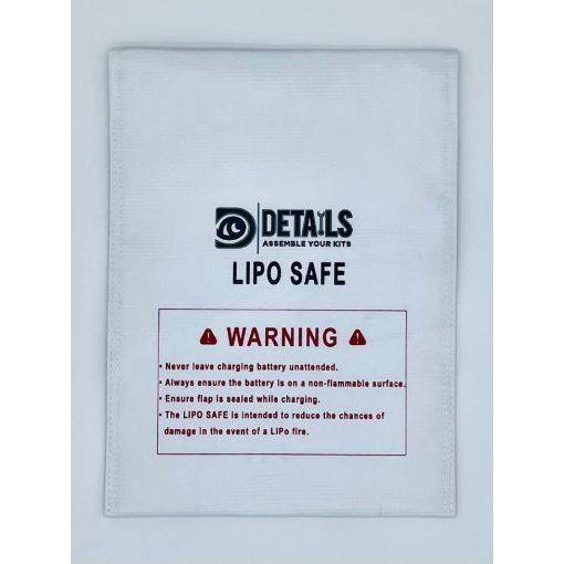 LiPo Battery Safe Bag (White) (23x30cm) - HDT00001