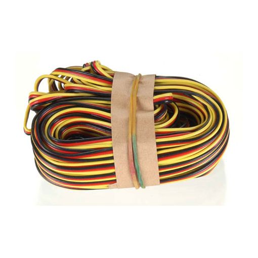 Hitec 3 color Heavy Gage Servo Wire 50 feet - HIT54804